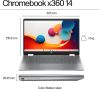 HP Chromebook x360 14b-cd0500sa 14" 2-in-1 Laptop Intel i3 8GB RAM 256GB SSD ChromeOS