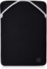 HP 15.6" Reversible Fit Sleeve Case Slim Zip-Free Black & Silver