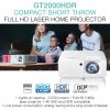 Optoma DLP Short throw Laser Projector 1080p Full HD HDMI 3D Compatibility White