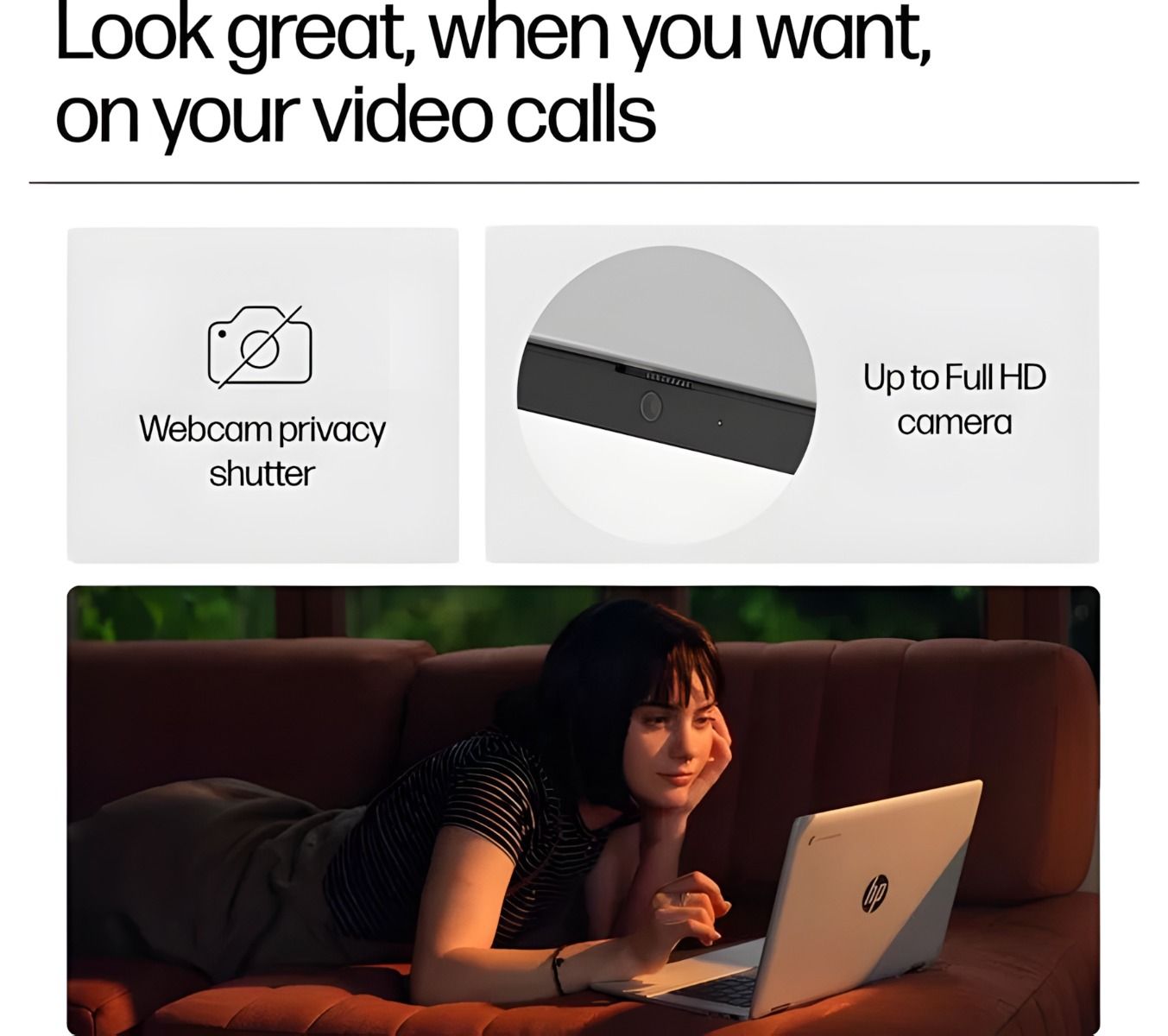 HP Chromebook x360 14b-cd0500sa 14" 2-in-1 Laptop Intel i3 8GB RAM 256GB SSD ChromeOS