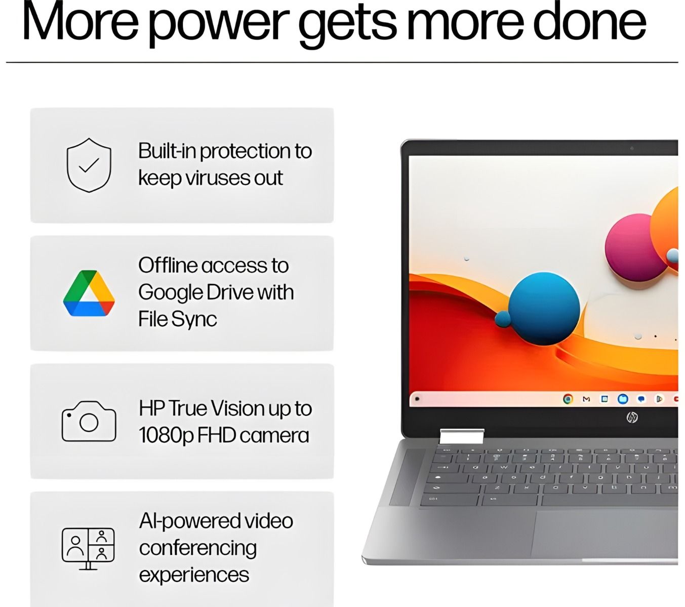 HP Chromebook x360 14b-cd0500sa 14" 2-in-1 Laptop Intel i3 8GB RAM 256GB SSD ChromeOS