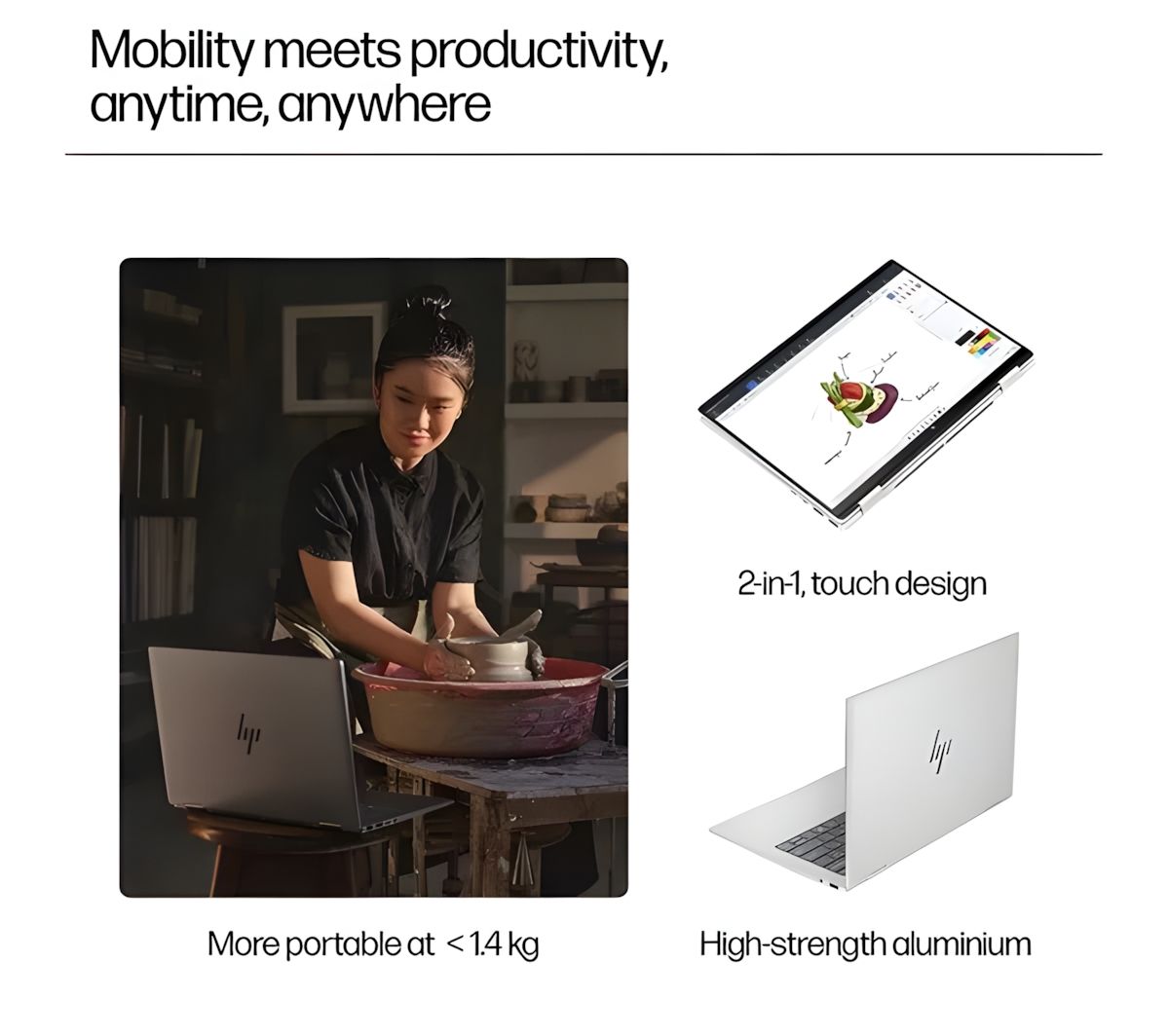 Hp Envy x360 14-fa0502sa 14" 2-In-1 Laptop AMD Ryzen 5 16GB RAM 512GB SSD