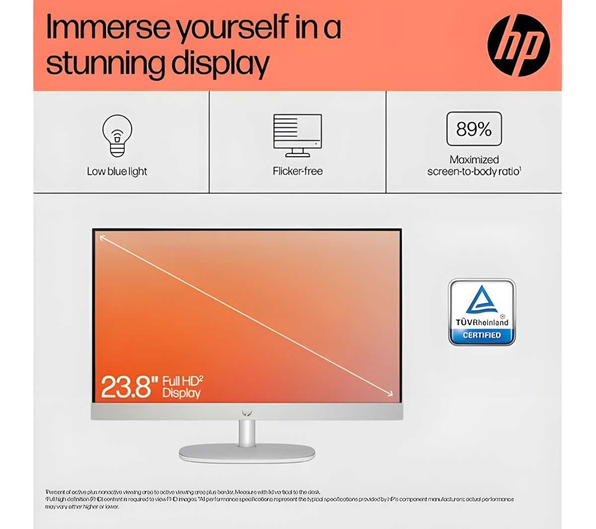 HP 24-cr0037na 23.8" All-In-One Desktop PC AMD Ryzen 7 16GB RAM 1TB SSD White