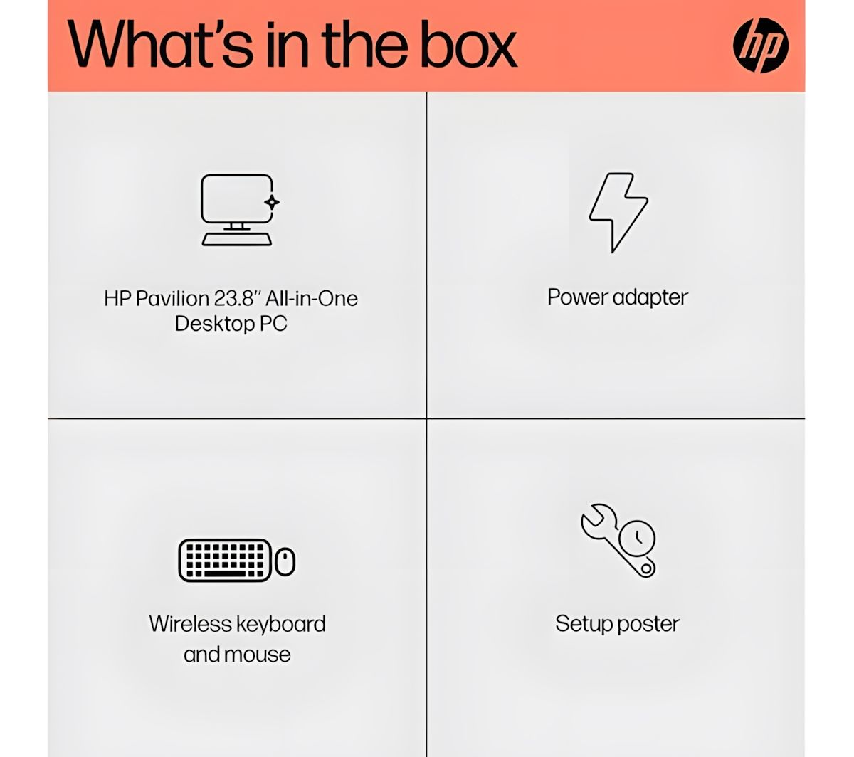 HP 24-cr0037na 23.8" All-In-One Desktop PC AMD Ryzen 7 16GB RAM 1TB SSD White