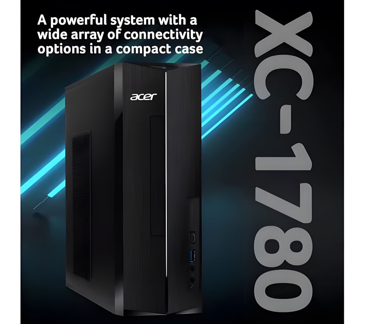 Acer Aspire XC-1780 SFF Desktop Intel Core i3 8GB RAM 512GB SSD Black