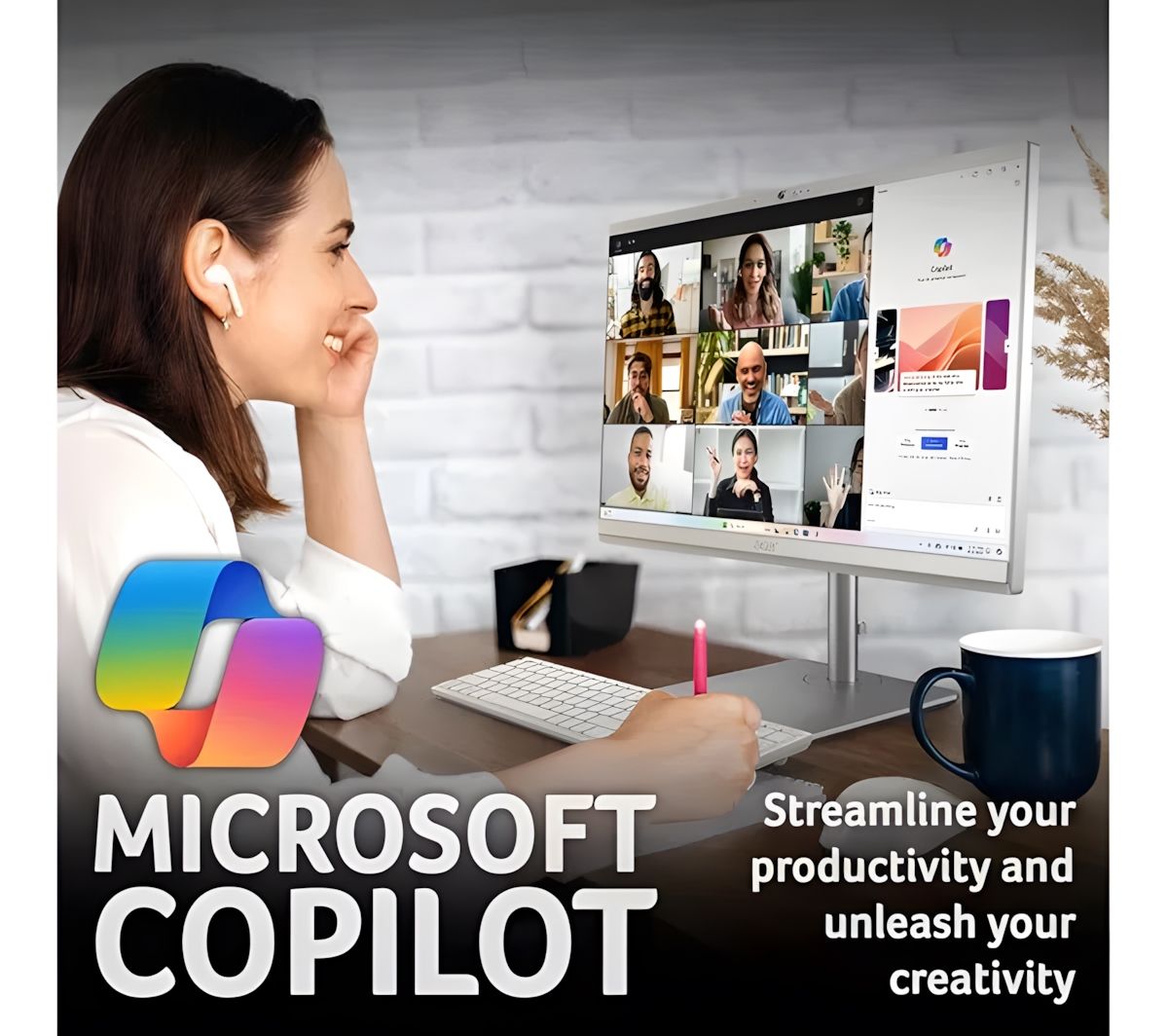 Acer Aspire C24-195ES 23.8" FHD All-In-One Desktop PC Intel Core Ultra 5 16GB RAM 512GB SSD