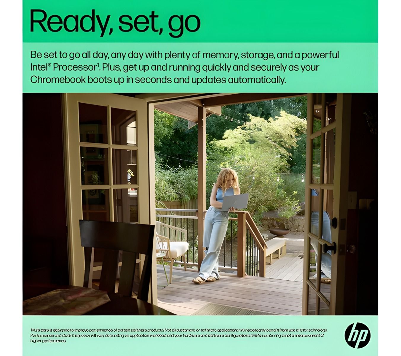 HP Chromebook 15a-nb0504sa 15.6" Laptop Intel N100 4GB RAM 128GB Storage ChromeOS