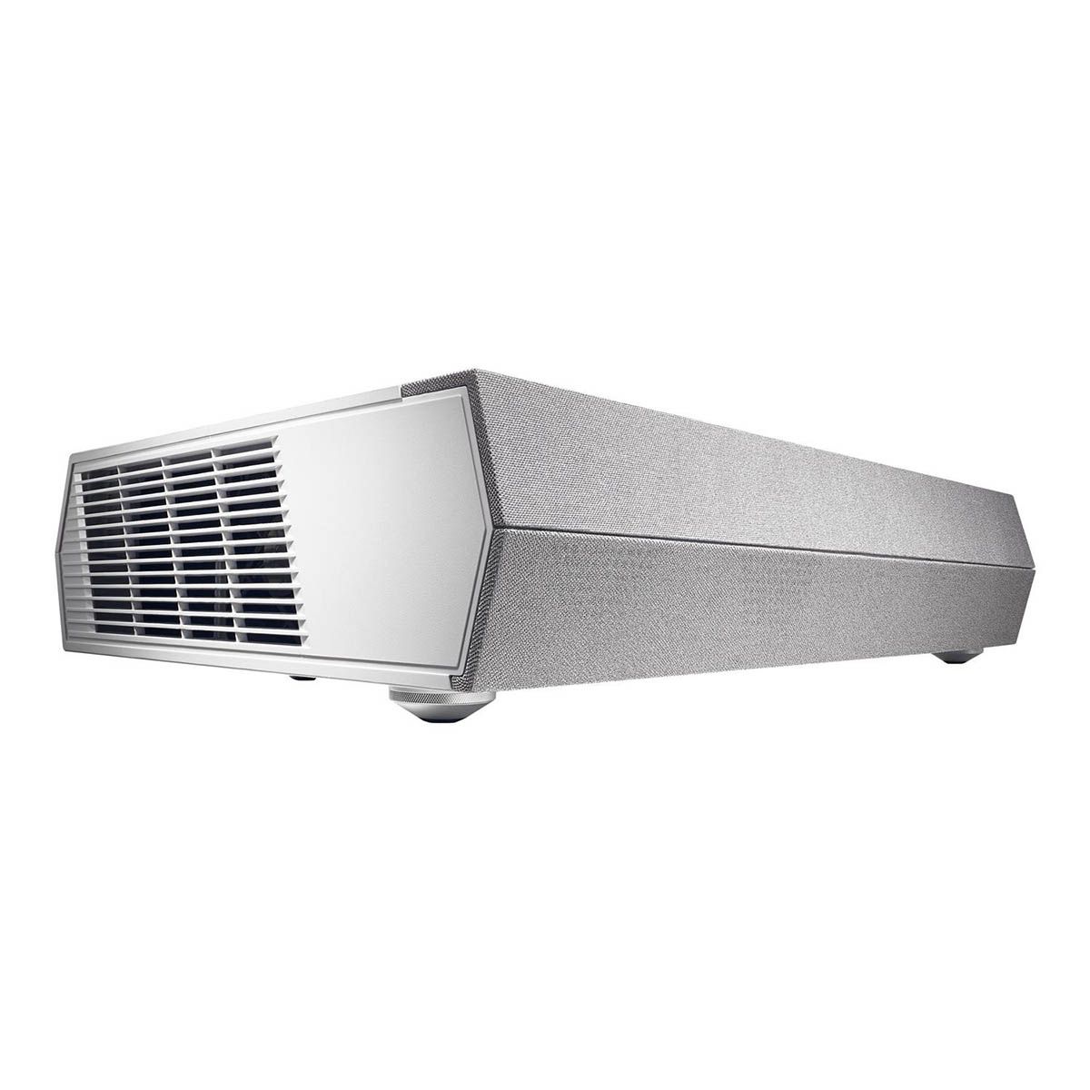 Optoma CinemaX P2 White Smart 4K UHD Laser Projector for Home Theater | 3000 Lumens Superior Image with Laser & 6-Segment Color Wheel | Ultra-Short Throw | Built-In Soundbar | Works w/ Alexa & Google