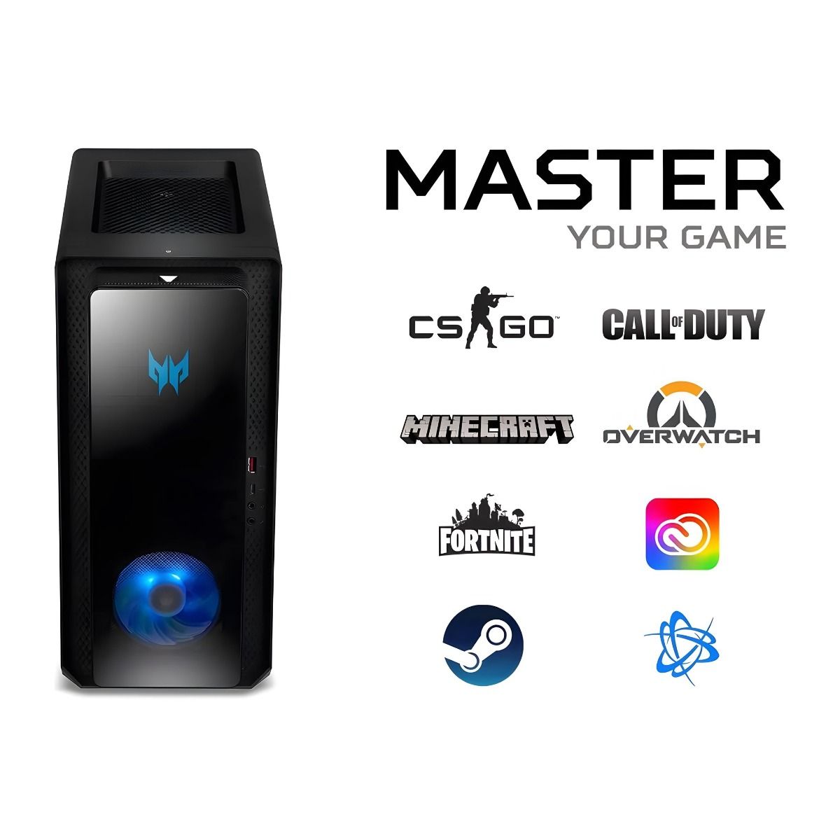 Acer Predator Orion 3000 PO3-650 Desktop Intel i7 13th Gen 16GB 1TB 1TB RTX 3060Ti