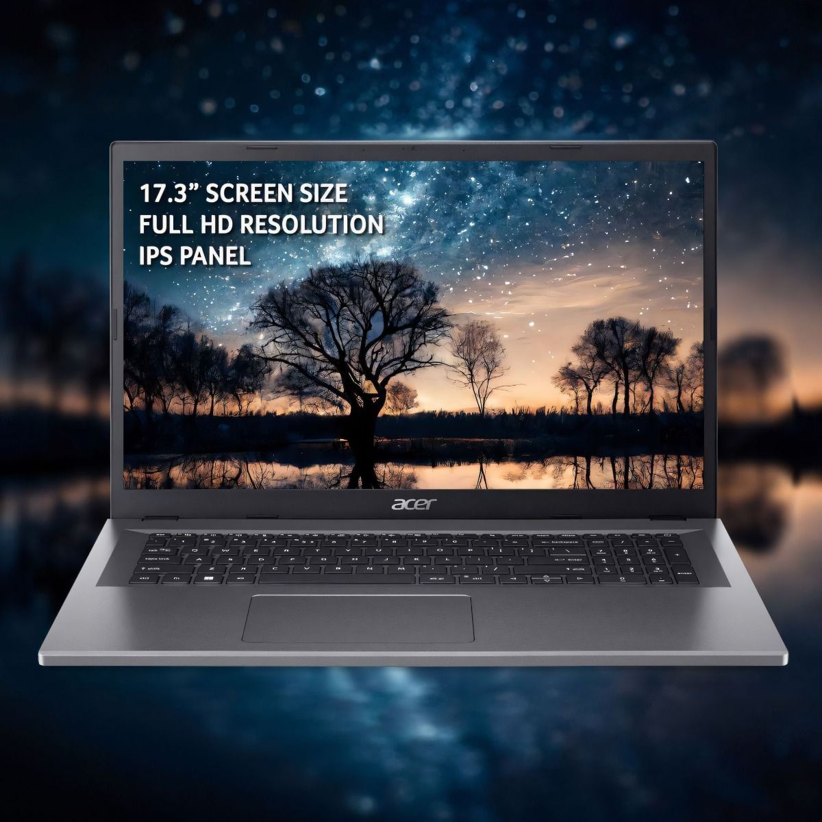 Acer Aspire 3 A317-55P-3934 17.3" Laptop Intel i3-N305 8GB RAM 256GB SSD Grey