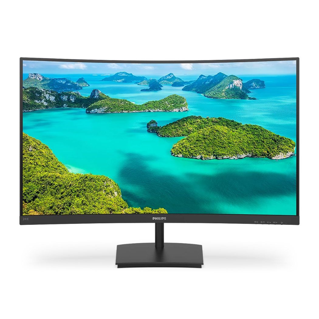 Philips E Line 241E1SCA/00 24" Full HD Curved LCD Monitor AMD FreeSync VGA HDMI