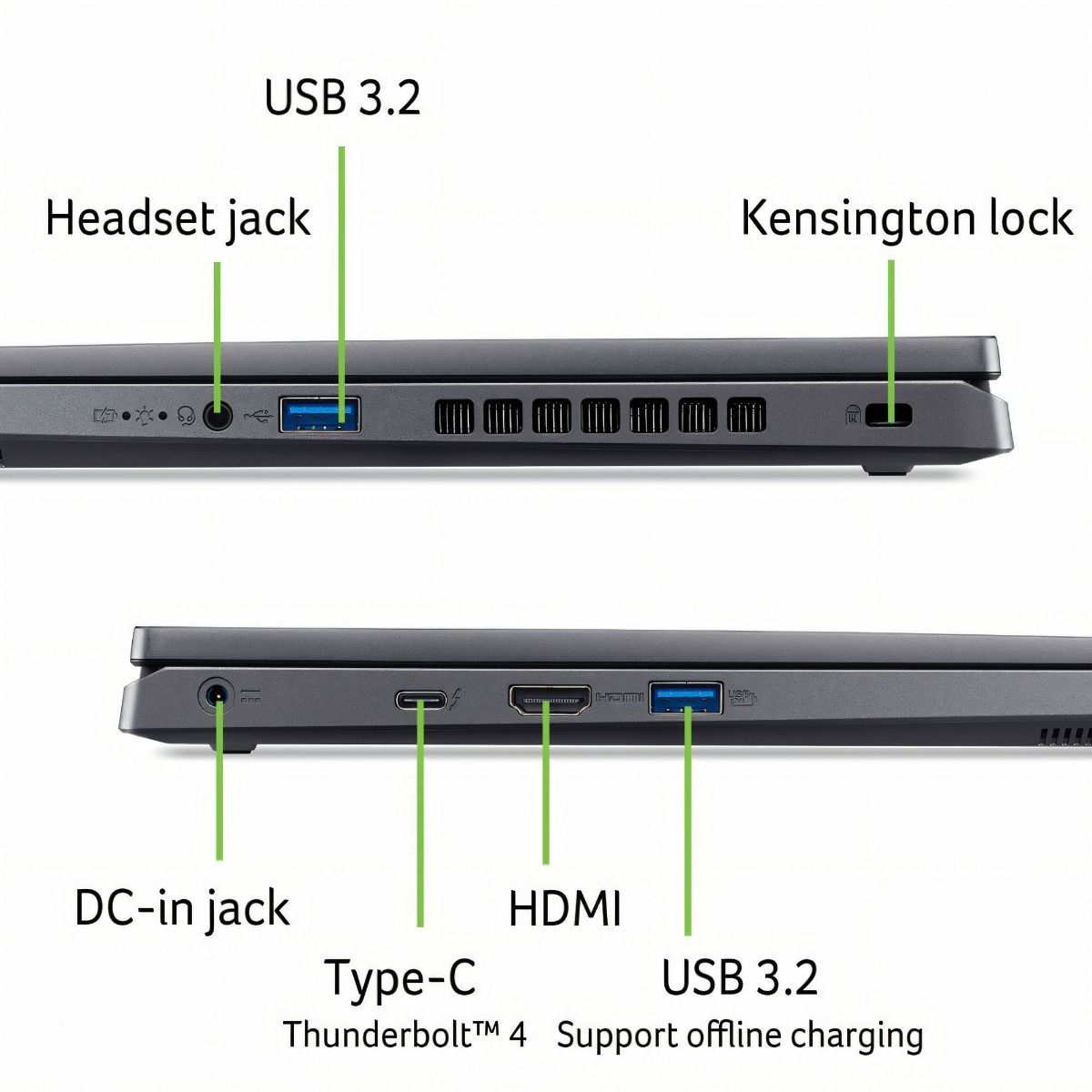Acer Aspire 14 A14-51GM-58QS Laptop Intel Core 5 16GB 512GB RTX 2050 