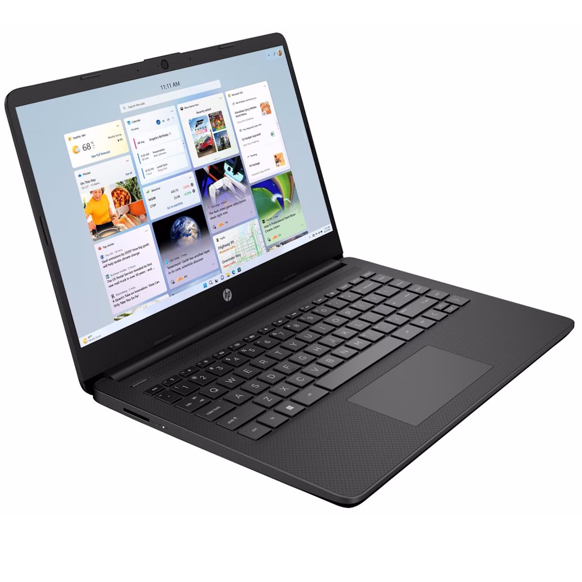 HP 14s-dq0011na 14" Full HD Laptop Intel N5030 4GB RAM 128GB SSD Black