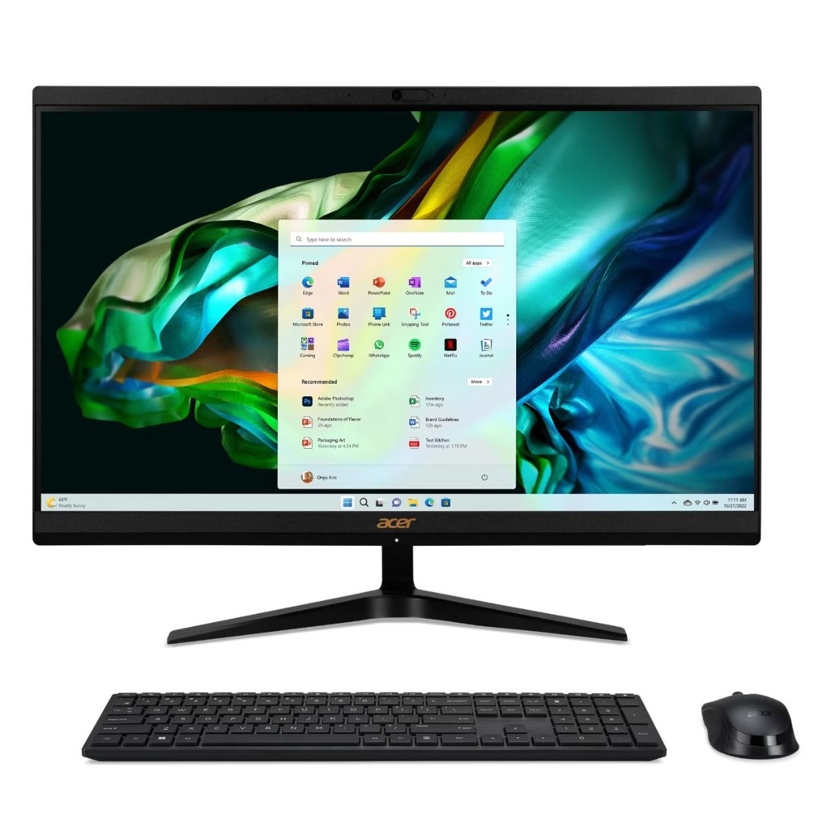 Acer Aspire C24-1800 23.8" All-in-One PC Intel i5 12th Gen 8GB RAM 512GB SSD