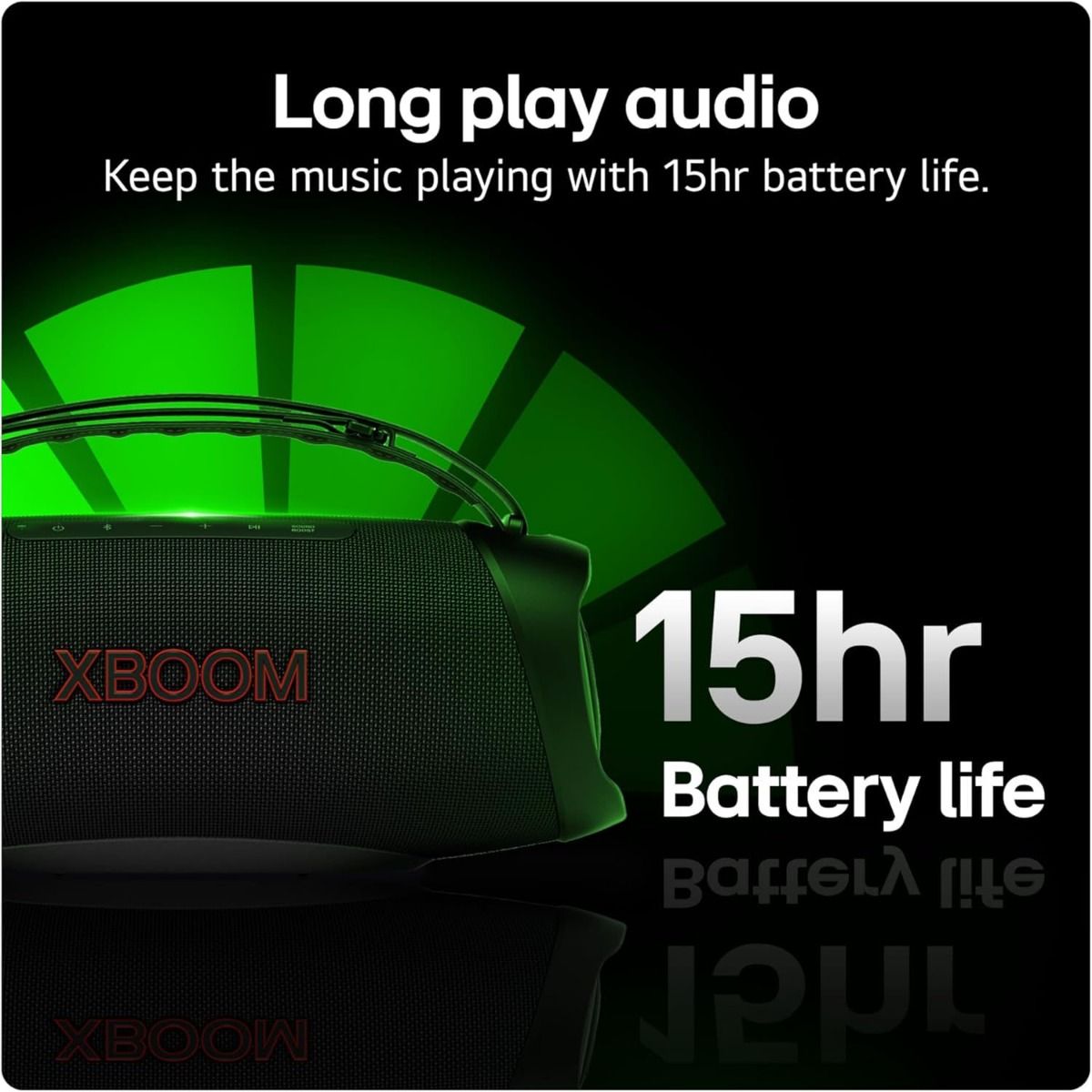 LG XBOOM Go XG8T Portable Speaker Water Resistant 15 Hour Battery