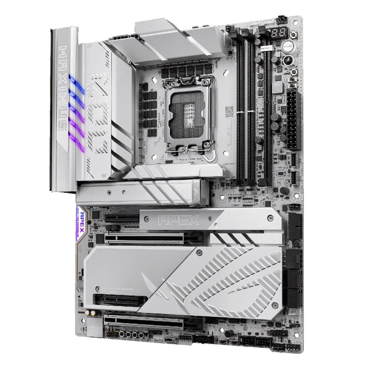 ASUS ROG Maximus Z890 APEX ATX Motherboard DDR5 PCIe 5.0 Wi-Fi 7 Silver/White