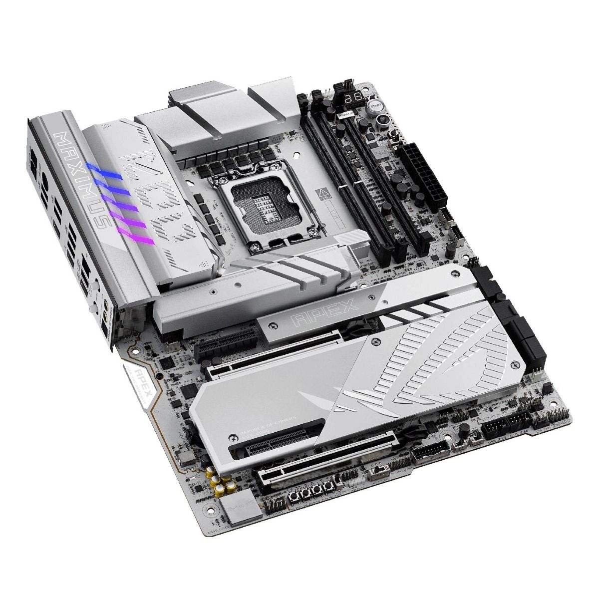 ASUS ROG Maximus Z890 APEX ATX Motherboard DDR5 PCIe 5.0 Wi-Fi 7 Silver/White