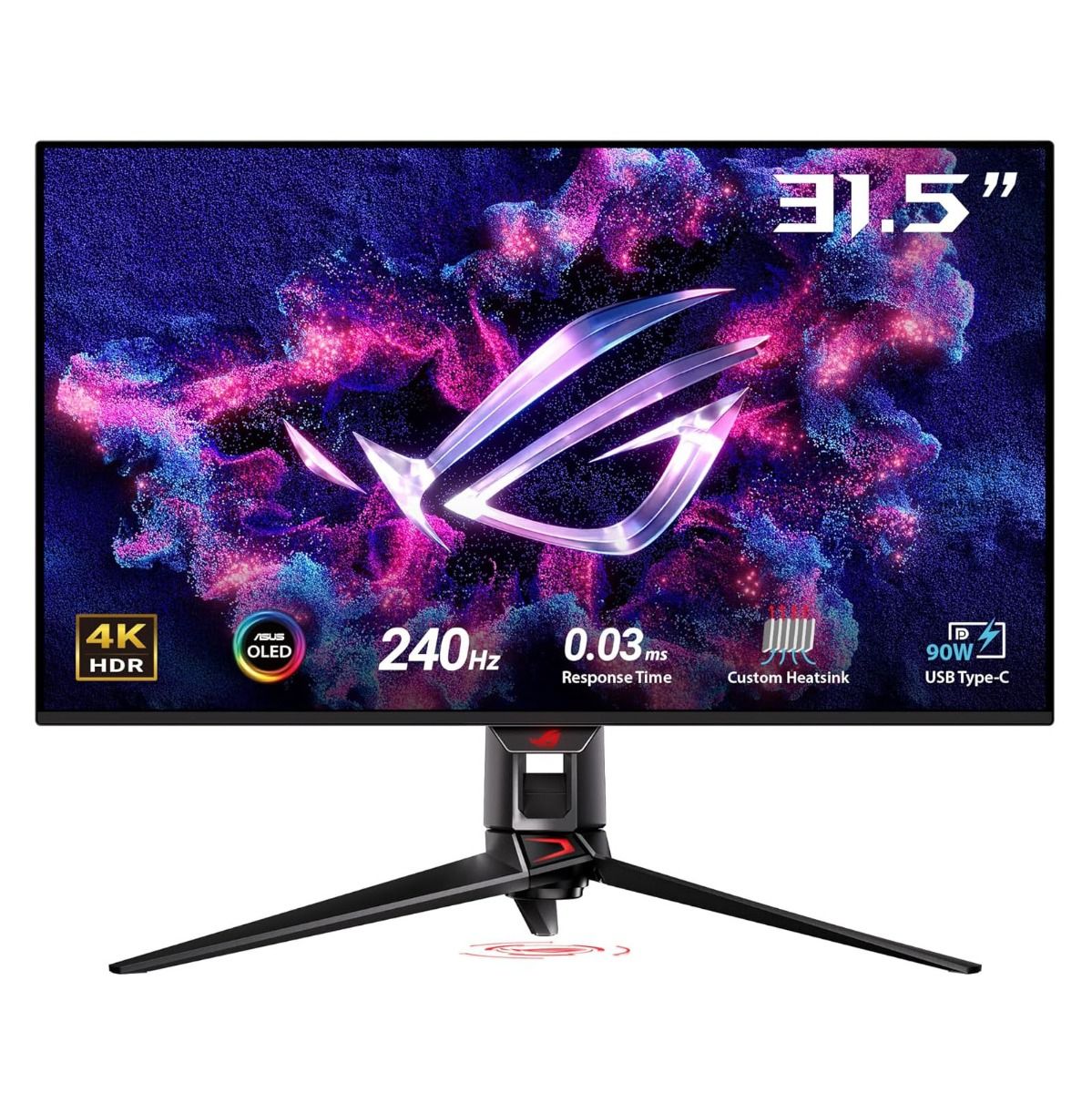 ASUS ROG Swift OLED 31.5" 4K Ultra HD 240Hz 0.03ms DisplayHDR Gaming Monitor