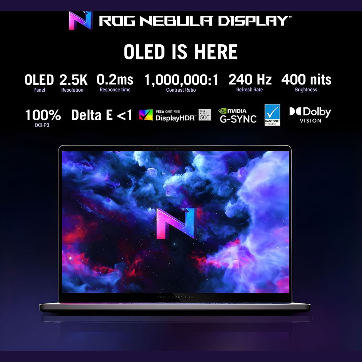 ASUS ROG Zephyrus G16 GU605 Gaming Laptop 2.5K OLED Core Ultra 9 32GB 1TB RTX 4070