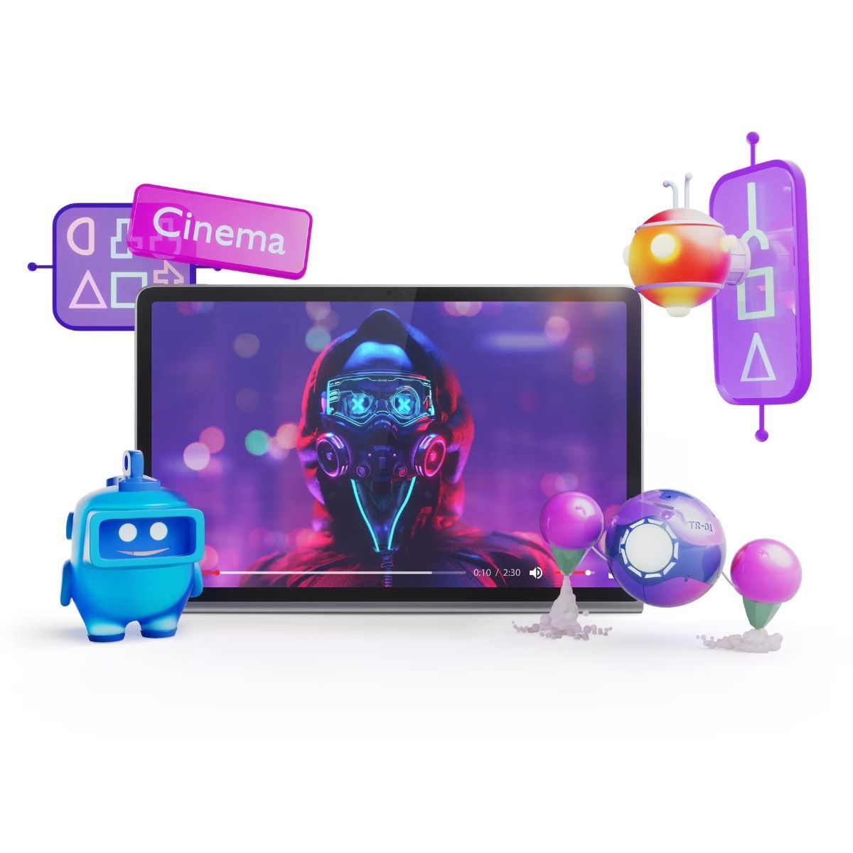 Lenovo Tab Plus 11.5" Tablet MediaTek Helio G99 8GB 128GB Android Grey