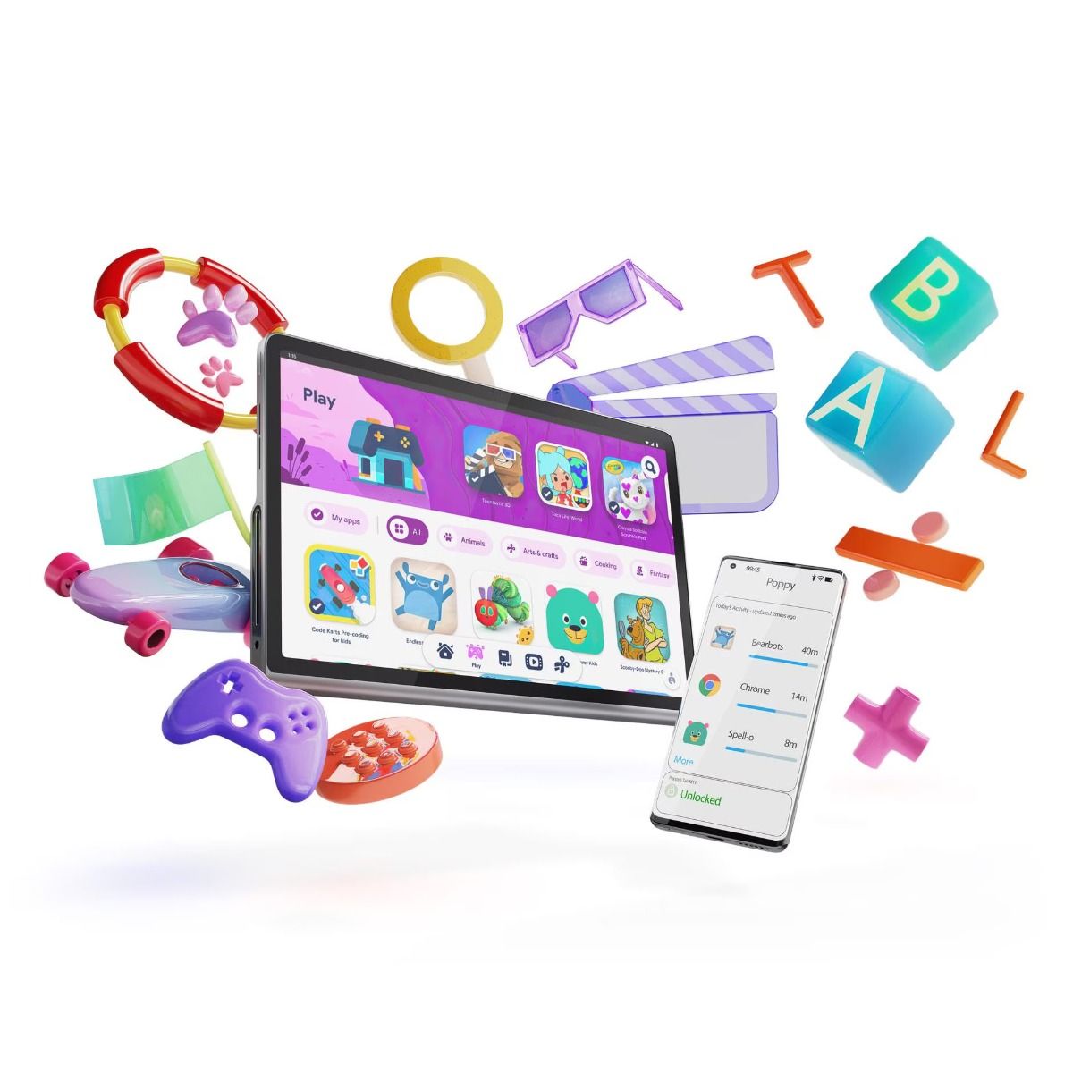 Lenovo Tab Plus 11.5" Tablet MediaTek Helio G99 8GB 128GB Android Grey