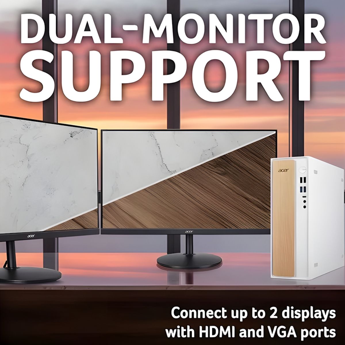 Acer Aspire XC101-13H5U Desktop PC Intel Core i5 8GB RAM 512GB SSD White