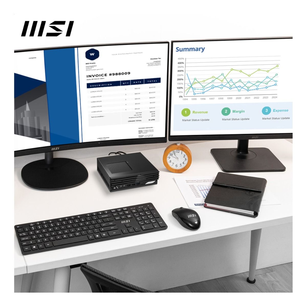 MSI PRO DP21 14M-226BUK Barebone Mini PC Intel Core i5 14th Gen Wi-Fi 6E DDR5