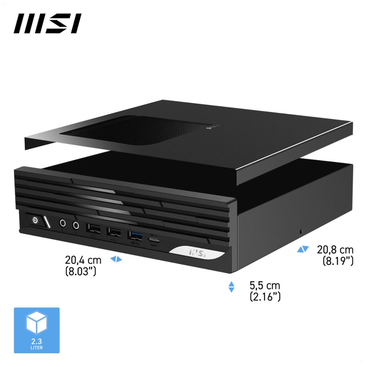MSI PRO DP21 14M-226BUK Barebone Mini PC Intel Core i5 14th Gen Wi-Fi 6E DDR5