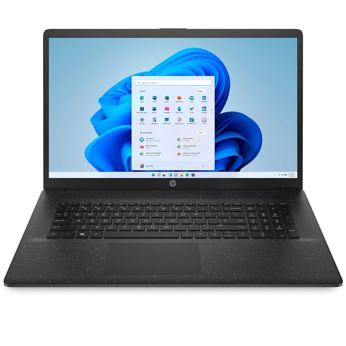 HP 17-cn3008na 17.3" Full HD Laptop Intel N100 4GB RAM 128GB SSD Black