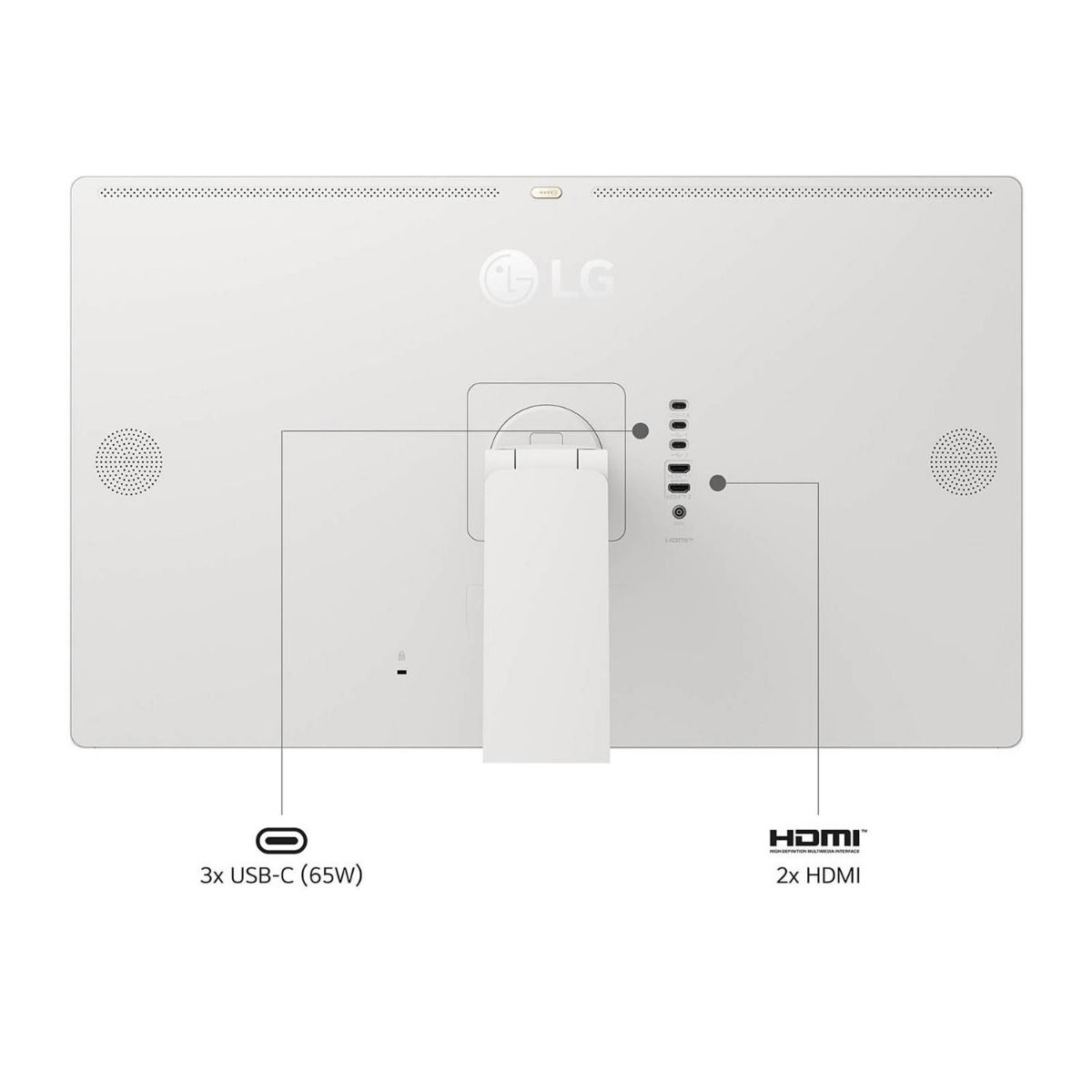 LG Swing 31.5" 4K Smart Touchscreen Monitor Adjustable Stand with Wheels WebOS