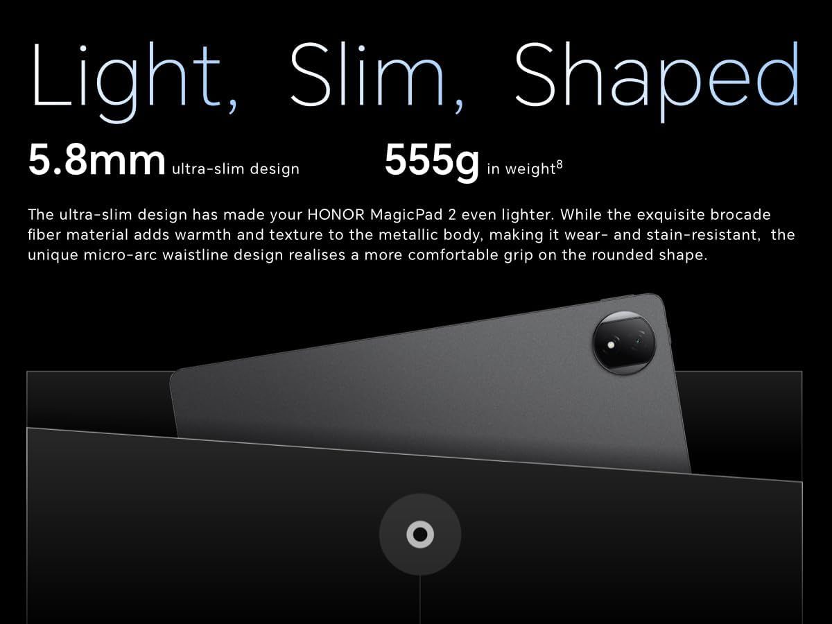 HONOR MagicPad 2 12.3" OLED Tablet Snapdragon 8s 12GB RAM 256GB Storage MagicOS Black