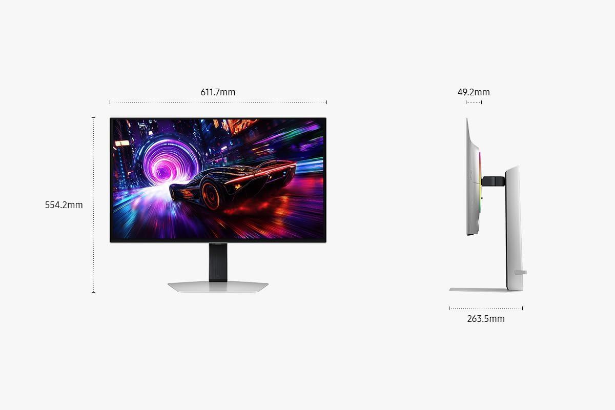 Samsung Odyssey OLED G81SF 32" 4K Monitor 240Hz 0.03ms Silver