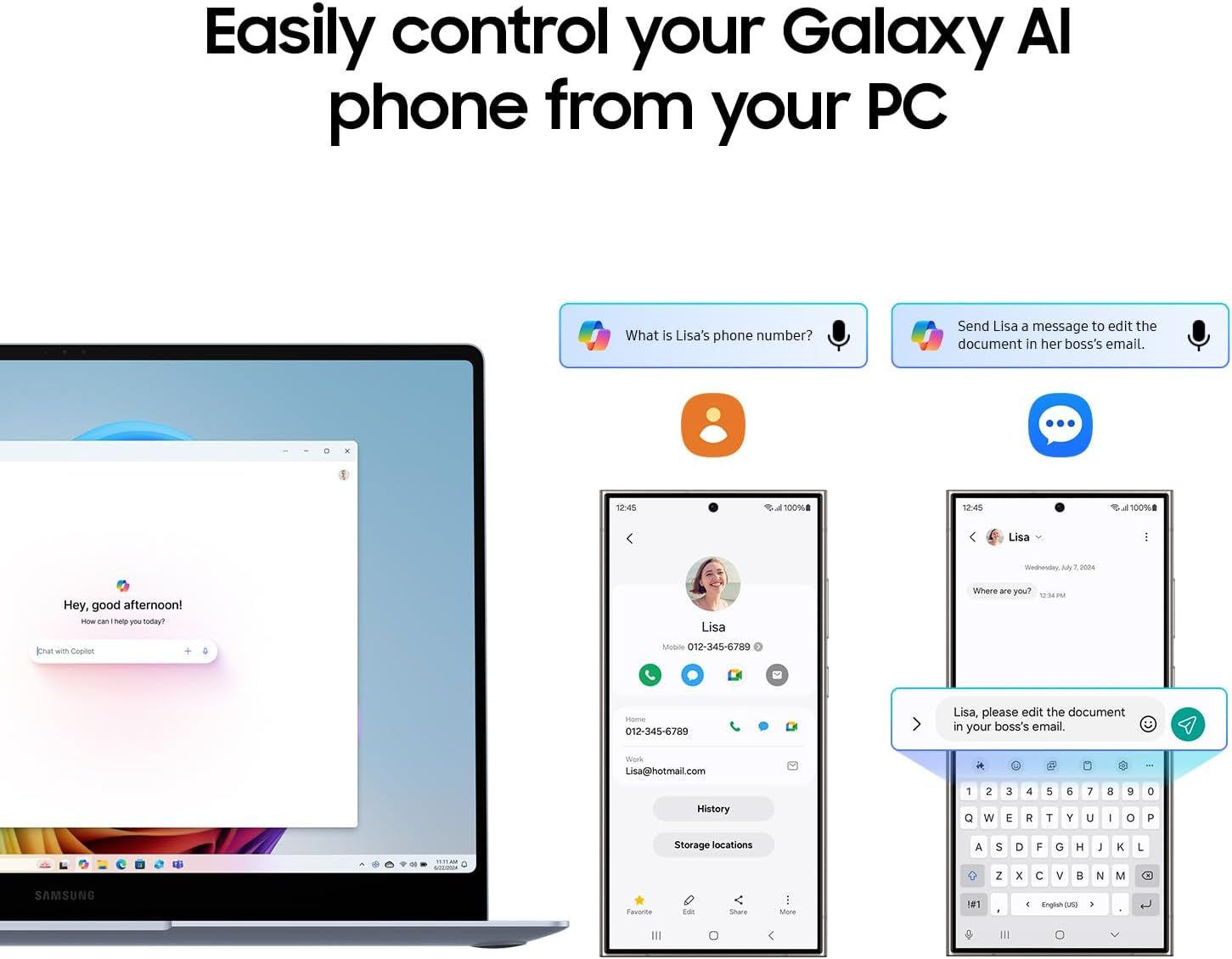 Samsung Galaxy Book4 Edge 15.6" Laptop Snapdragon X Plus 16GB RAM 256GB Blue