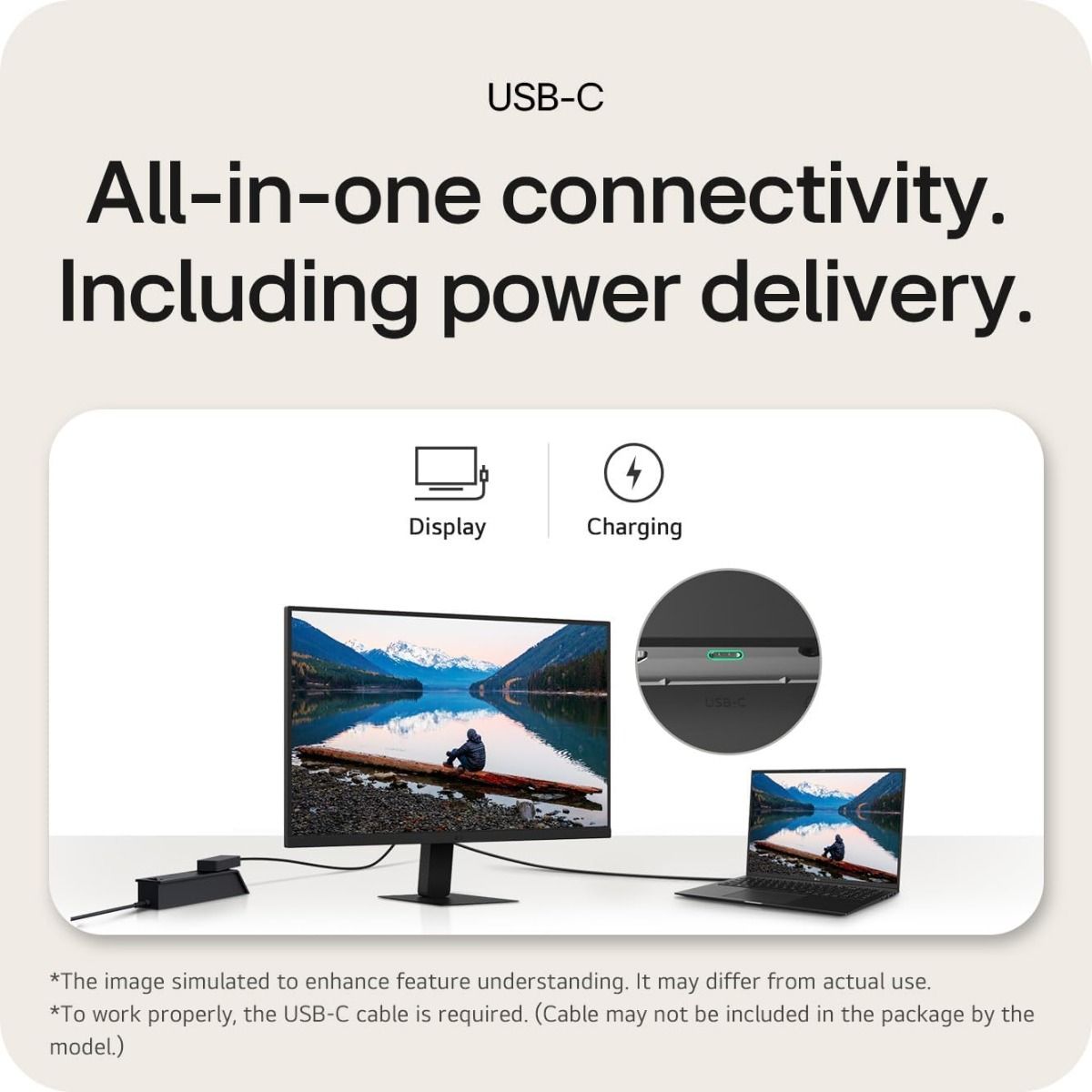 LG 27U631A-B 27" Quad HD IPS Monitor 100Hz Refresh 5ms Response USB C PD