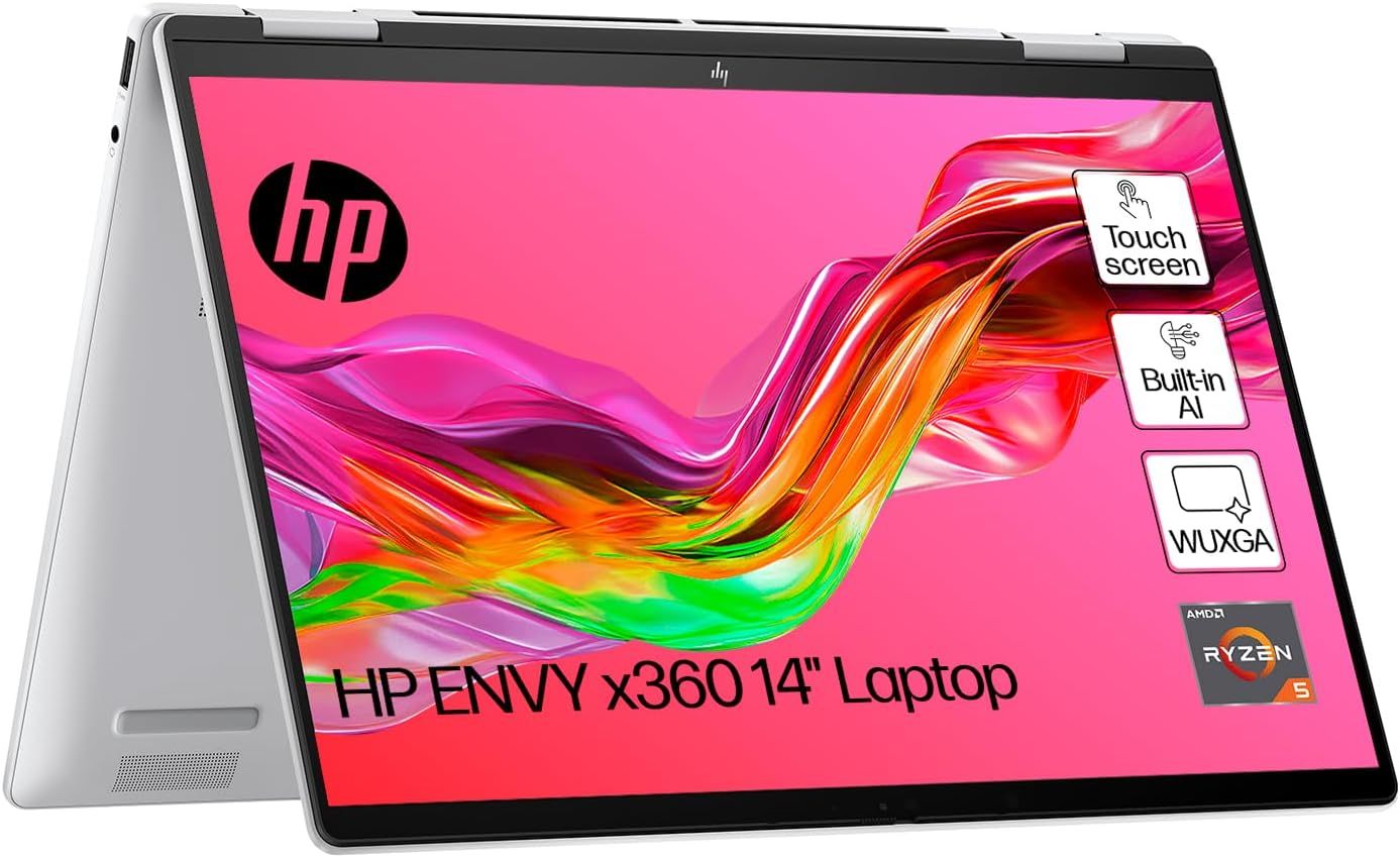 HP Envy x360 14-fa0502na 14" 2-in-1 Laptop AMD Ryzen 5 16GB RAM 512GB SSD