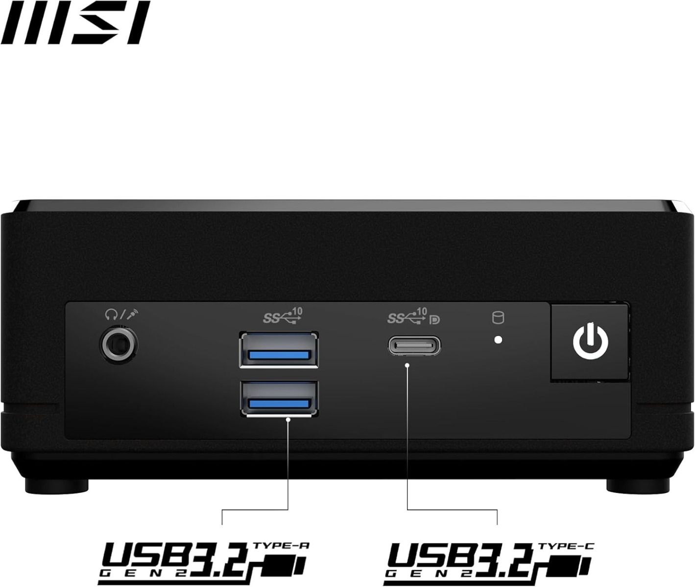 MSI Cubi N ADL Barebone Mini PC Intel N200 No RAM No SSD No OS