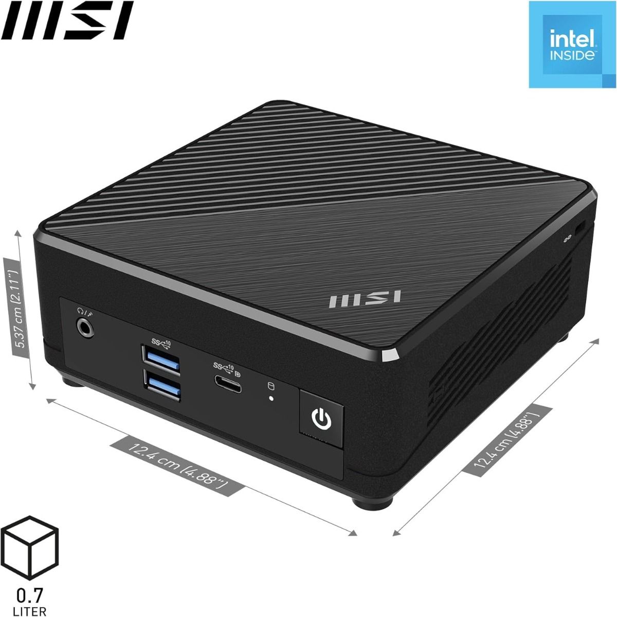 MSI Cubi N ADL Barebone Mini PC Intel N200 No RAM No SSD No OS