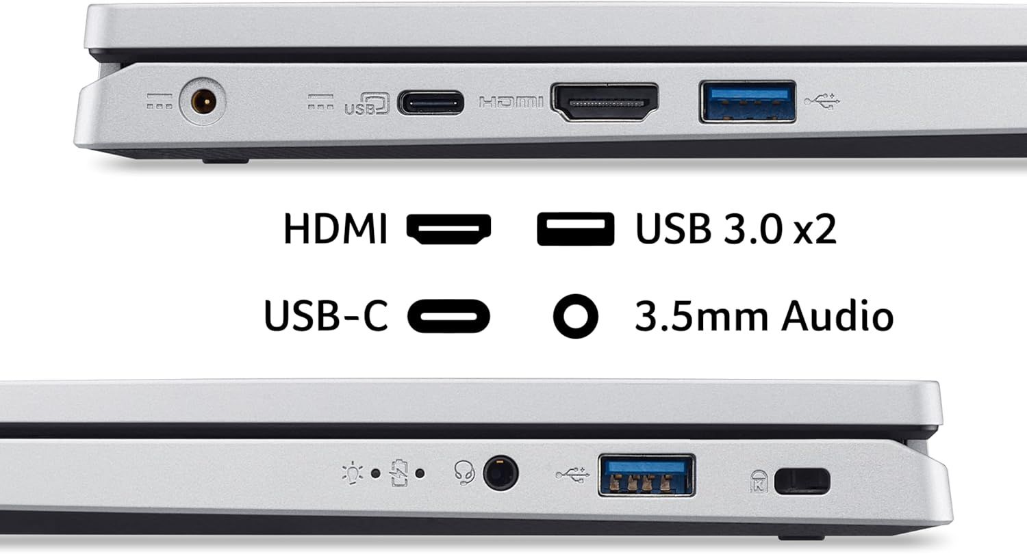 Acer Aspire Go 14 AG14-31P 14" Laptop Intel N100 4GB RAM 128GB SSD Silver