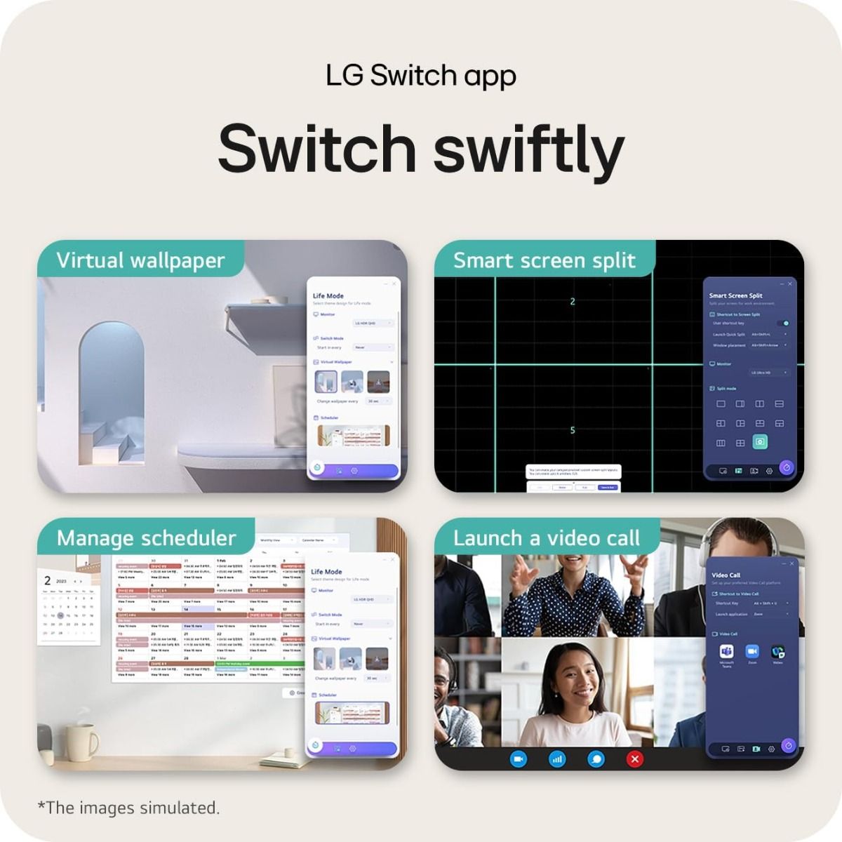 LG 27U631A-B 27" Quad HD IPS Monitor 100Hz Refresh 5ms Response USB C PD