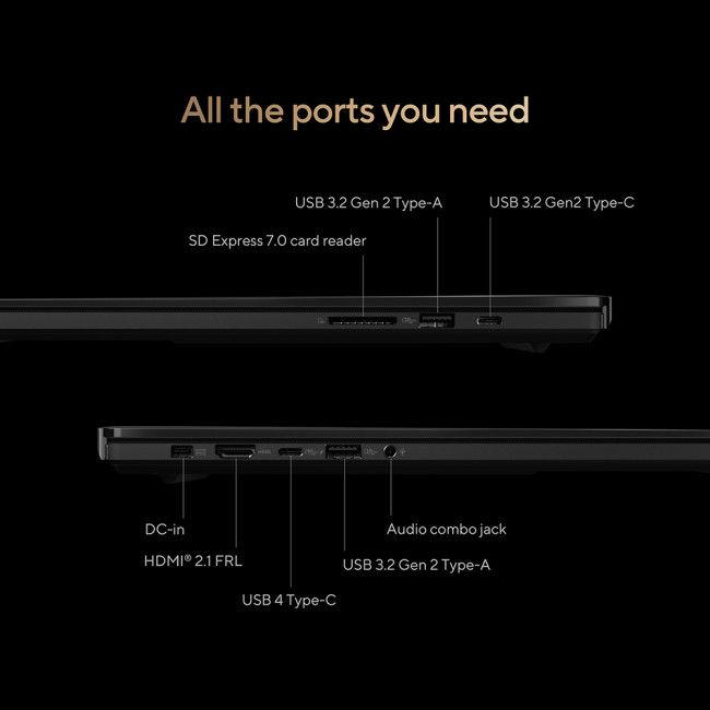 ASUS ProArt P16 H7606 16" 4K OLED Touchscreen Laptop Ryzen AI 9 32GB RAM 2TB SSD RTX 4070