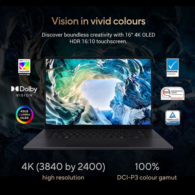 ASUS ProArt P16 H7606 16" 4K OLED Touchscreen Laptop Ryzen AI 9 32GB RAM 2TB SSD RTX 4070