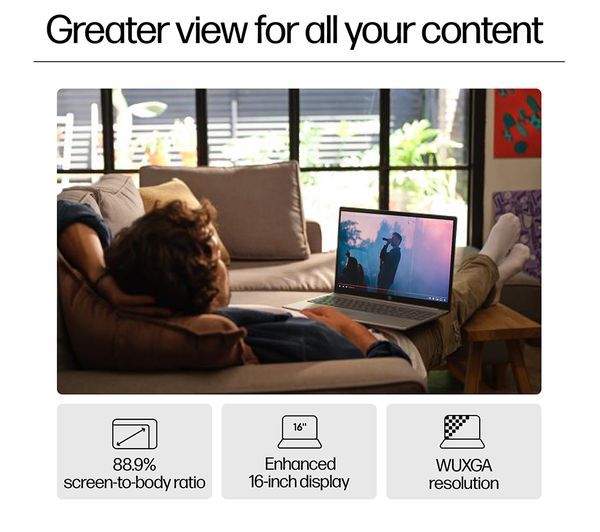 HP Pavilion 16-af0503sa 16" Laptop Intel Core Ultra 7 16GB RAM 1TB SSD Silver