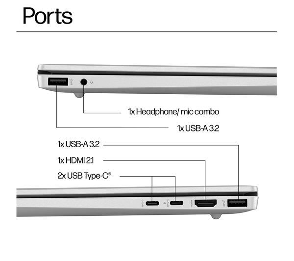 HP Pavilion 16-af0503sa 16" Laptop Intel Core Ultra 7 16GB RAM 1TB SSD Silver