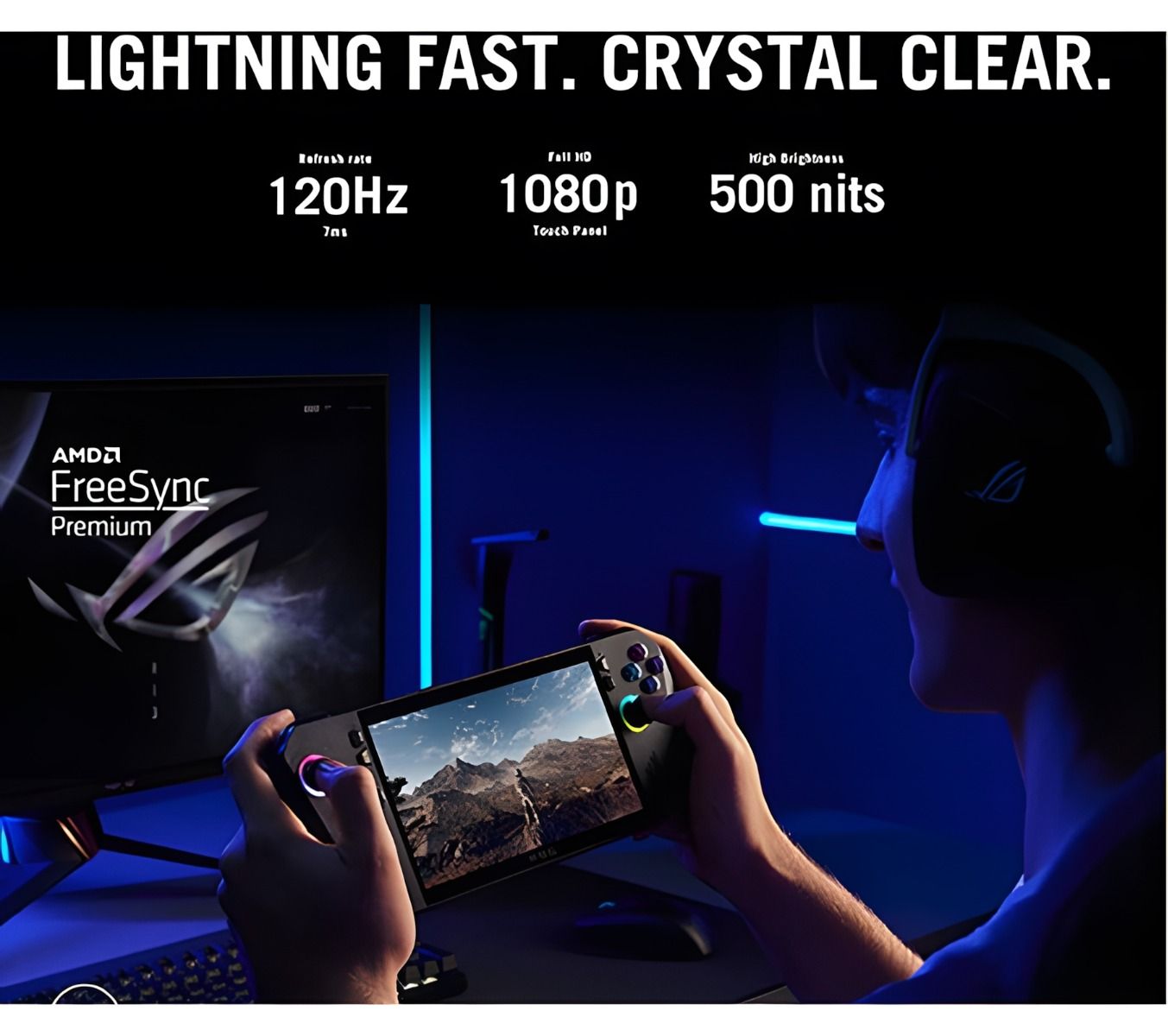 ASUS ROG Ally X Handheld Gaming Console 7" FHD Touchscreen AMD Z1 Extreme 24GB 1TB