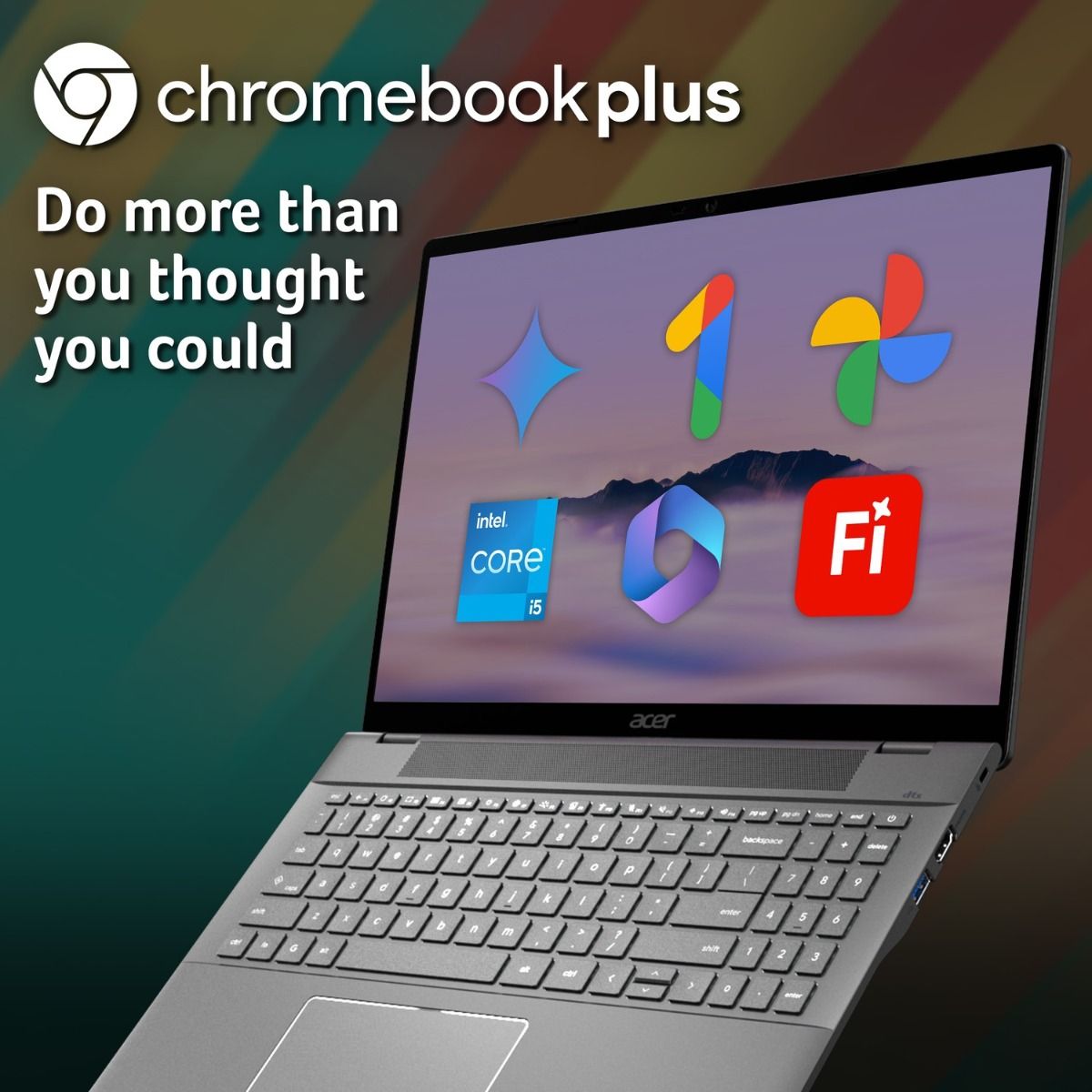 Acer Chromebook Plus 516 16" Laptop Intel i5 8GB RAM 256GB SSD ChromeOS