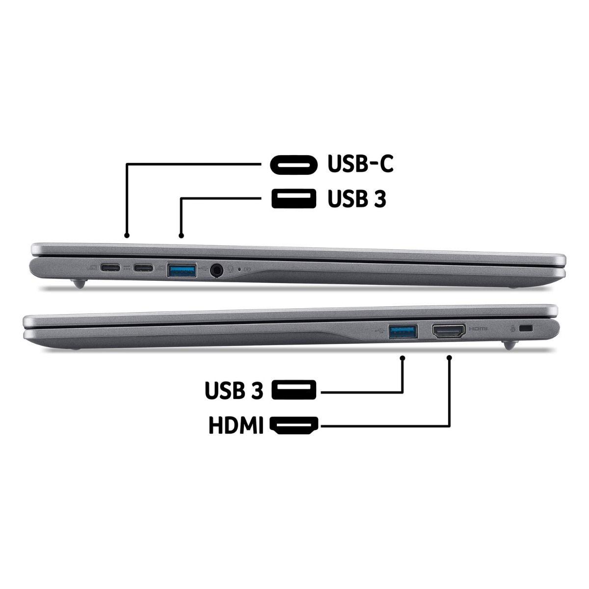 Acer Chromebook Plus 516 16" Laptop Intel i3 8GB RAM 128GB SSD ChromeOS
