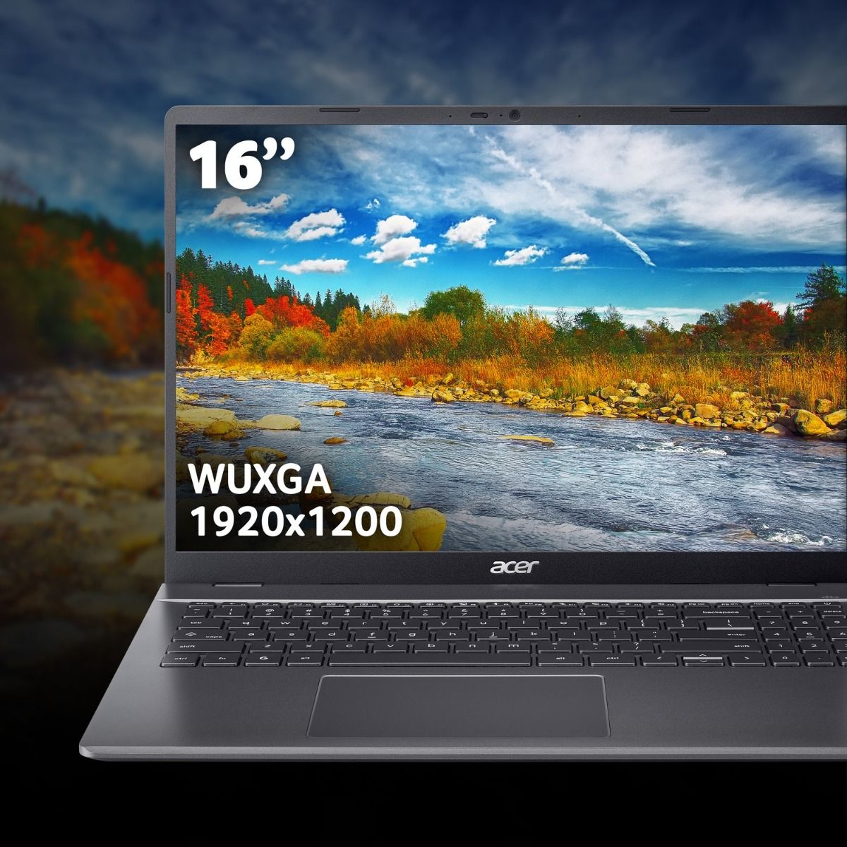 Acer Chromebook Plus 516 16" Laptop Intel i3 8GB RAM 128GB SSD ChromeOS