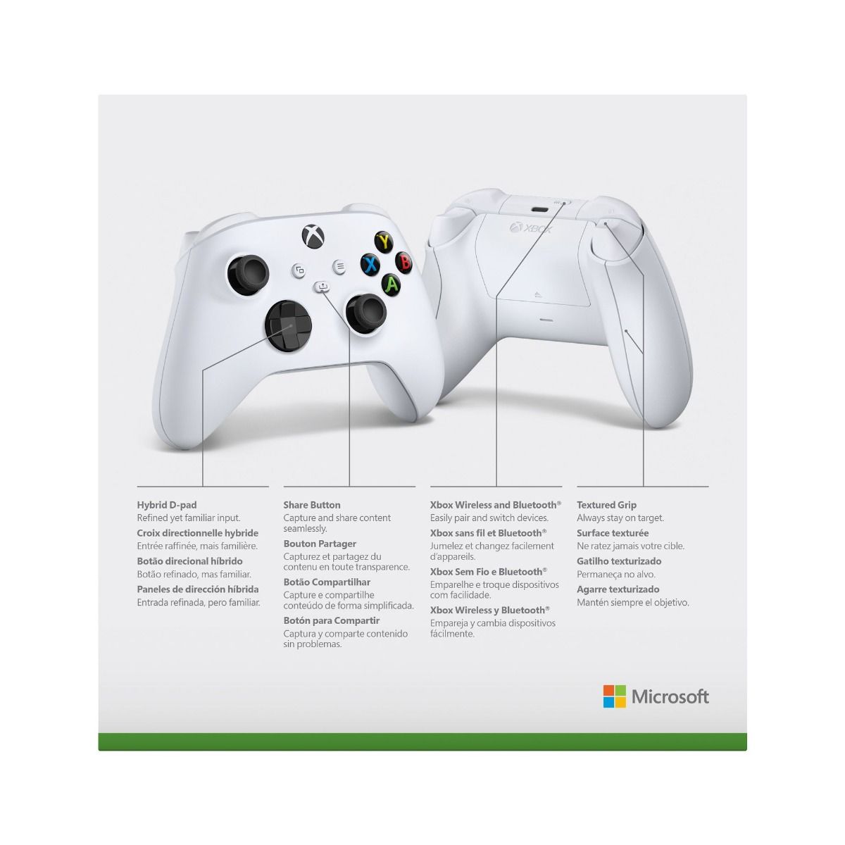 Microsoft Xbox Wireless Controller Bluetooth/USB Gamepad Robot White USB-C