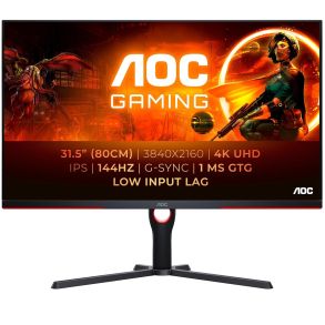 U32G3X/BK AOC U32G3X 31.5" 4K Ultra HD Gaming Monitor 144Hz 1ms Response