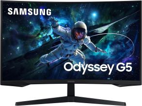 LS27CG552EUXXU Samsung Odyssey G55C 27" Quad HD Curved 165Hz Gaming Monitor with AMD FreeSync